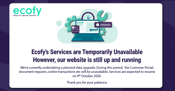 Customer portal under maintenance